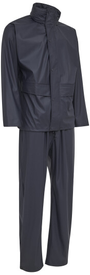 Elka Regnsett Jakke/bukser med Høyt Liv PU 0163124 Marine Str. XS Elka Regnsett Jakke/bukser med Høyt Liv PU 0163124 Marine Str. XS