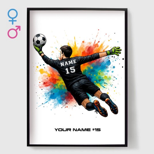 Plakat Fotballkeeper Kunst