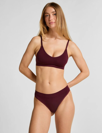 Hunkemöller Dide Smls Regular String - Burgundy - XL