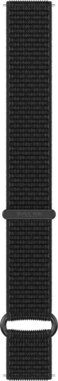 Polar Wristband Hook & Loop Nylon 22mm Black Svart M/L