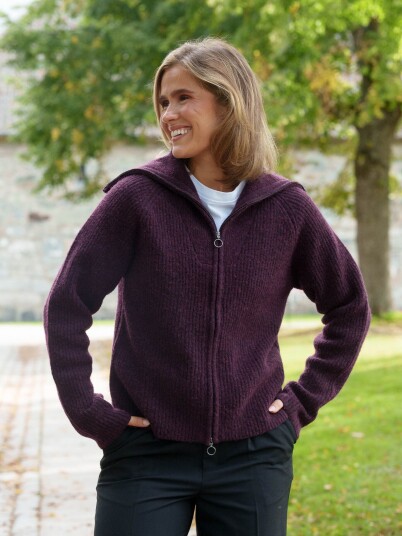 Comprimé Boucle Sweater Burgunder 38