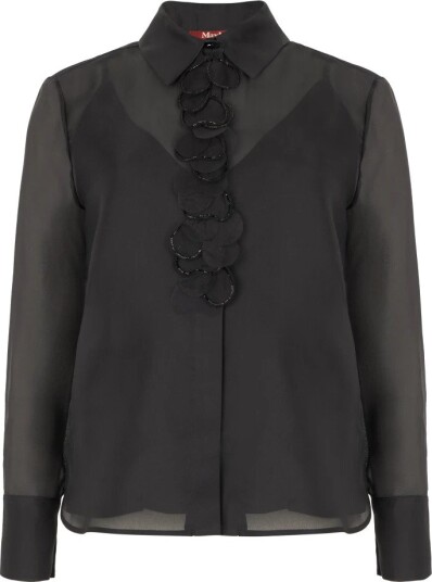 Max Mara Studio, Dame, Bluser & Skjorter, Svart, XS,