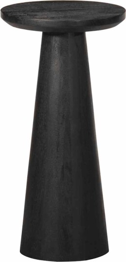 Sidebord svart Ø30x60 cm heltre mango 8721158413222