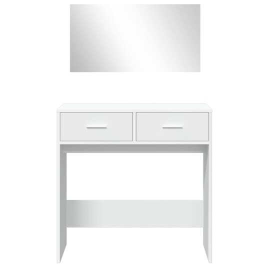 Sminkebord med speil hvit 80x39x80 cm 8721012496040