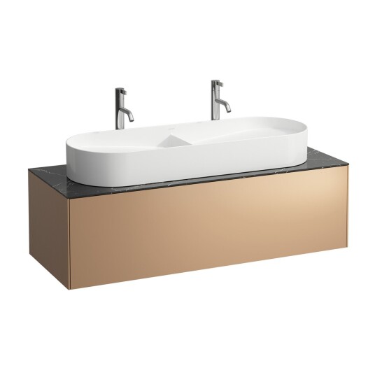 Laufen Sonar Servantskap med 1 skuff 1175x455 mm Kobber/Nero Marquina