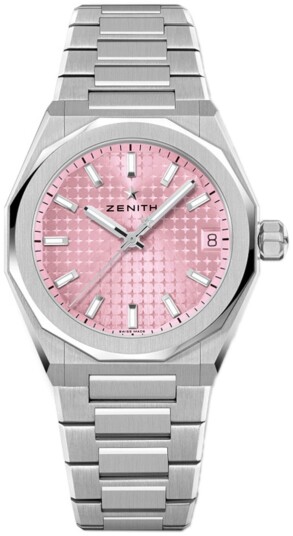 Zenith Dameklokke 03.9400.670 18.I001 Defy Skyline Rosa/Stål Ø36 mm