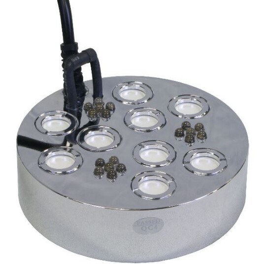 Tåkemaskin 9 utblås og LED belysning