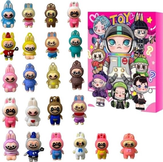 Monsters Iabubu Leker 24 dager med overraskelser Adventskalender for barn Egnet som bursdags  og julegave for gutter og jenter over