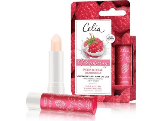 Celia Protective Leppestift  Bringebærolje Leppepomade 1Stk