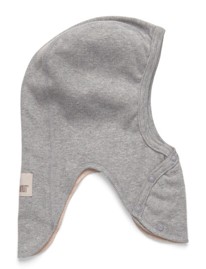 Huttelihut Balaclava Cotton Rib W. Lin. Grey 62\68 Huttelihut Balaclava Cotton Rib W. Lin. Grey 62\68