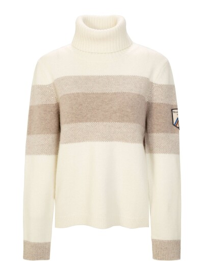 WoolLand Galdhøpiggen Strikkegenser Dame Cream S