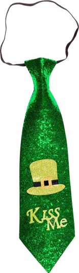 Kiss Me Glitrende St. Patricks Slips