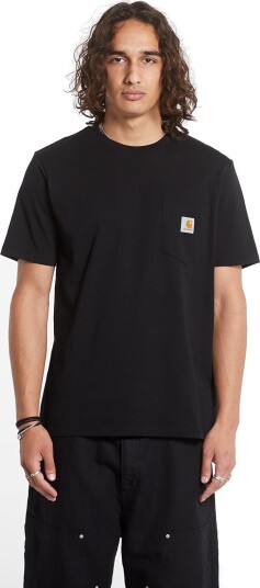 T skjorte Carhartt WIP Pocket Short Sleeve T Shirt UNISEX Black XS