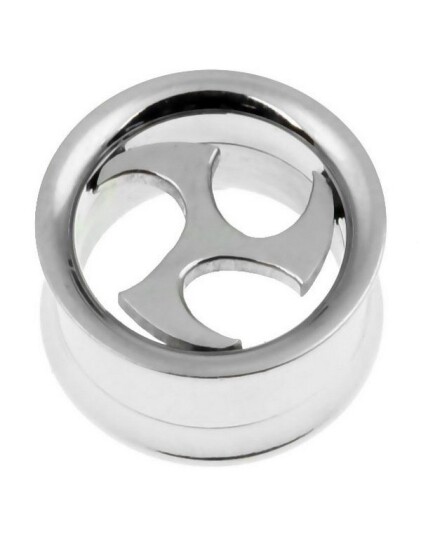 Body Art Ninja Star Piercing Tunnel Body Art Ninja Star Piercing Tunnel