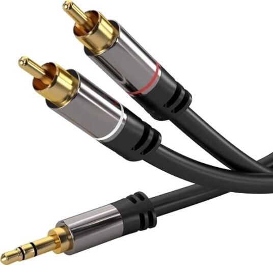 Premiumcord Kabel Premiumcord Kabel Minijack 2X Rca Chinch 5M Aux Gold Kabling