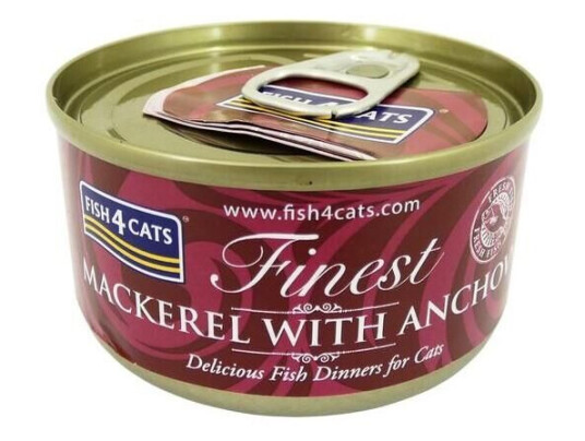 Fish4Cats Finest Våtfôr til katt med Makrell og Ansjos - 70 g