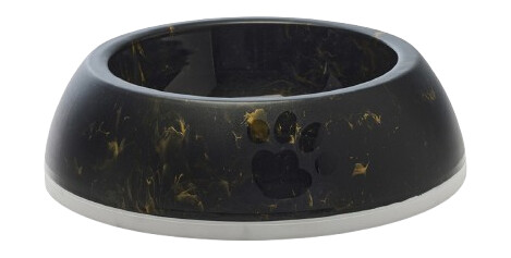 Delice 3 Marble 1.2 L Marmor Svart Gull 26X26X8 cm Katt Matplass Og Vannfontener For Katt Matskåler Og Vannskåler Savic