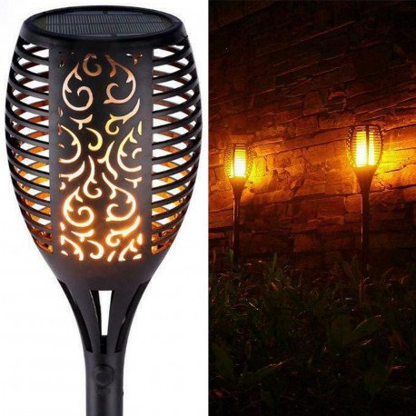 Flammefakkel solcellelampe