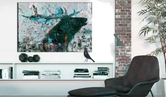 Tavla Sapphire Deer 60x40 VALUE_MISSING_1