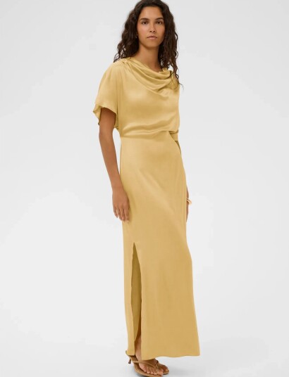 Soaked Slevilia Dress Yellow L Soaked Slevilia Dress Yellow L