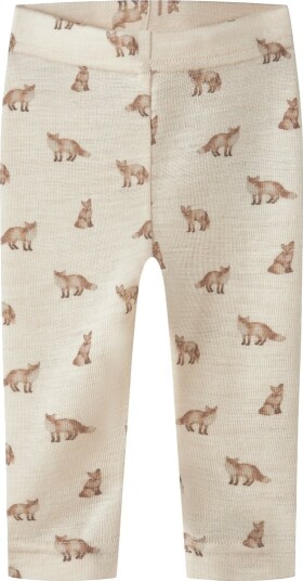 Lil" Atelier Leggings Ull/Modal Slim Noos NbmNalu Skil Lil Atelier 68 Leggings Brun Hvit 62