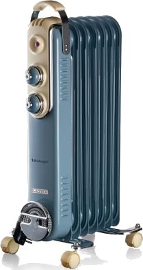 Ariete Vintage oilradiator 1500w 7 fins, Blue Ariete Vintage oilradiator 1500w 7 fins, Blue
