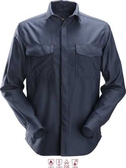Snickers Workwear Skjorte 8561 ProtecWork Marineblå XS