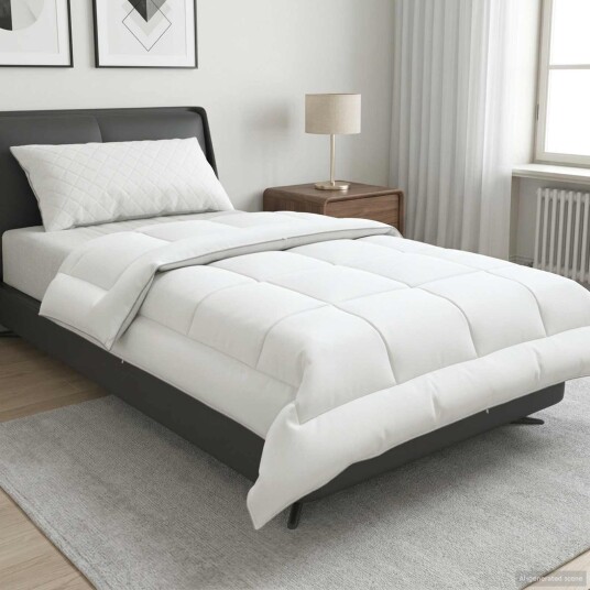 vidaXL Dyne TRIER 140x200 cm Sommer 140 GSM 100% australsk ull Hvit vidaXL Dyne TRIER 140x200 cm Sommer 140 GSM 100% australsk ull Hvit