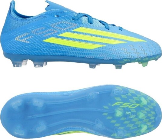 adidas F50 Elite Fg Ice Cold Precision   Lucid Ray Blue/gul/light Utility Aqua Barn   Gress (Fg) størrelse 33