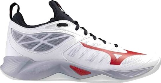 Mizuno Wave Dimension Herre White/Salsa/Black 43