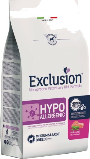 Exclusion Diet Tørrfôr Hypoallergenic Svin & Erter 2 X 12 kg