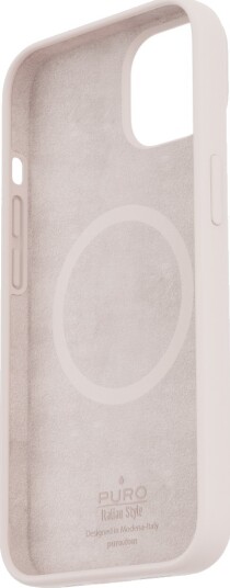 Puro Icon Mag Silikon Deksel MagSafe til iPhone 14/13 - Rosa
