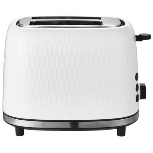 Strme Brødrister med 2 skiver og 7 ristingsnivåer hvit