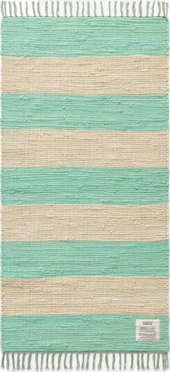 Bongusta Chindi Rug 60 X 120 Cm - HONEY DEW & CREAM - 60X 120 cm