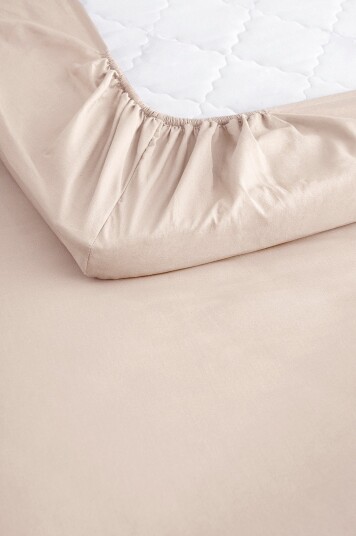 &Home Dra på laken Heaven i bomull Beige &Home Dra på laken Heaven i bomull Beige