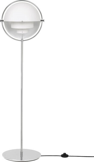 Gubi Multi-Lite Gulvlampe Hvit/Chrome Gubi Multi-Lite Gulvlampe Hvit/Chrome
