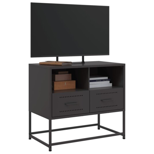 TV-benk svart 68x39x60,5 cm stål 846548 TV-benk svart 68x39x60,5 cm stål 846548