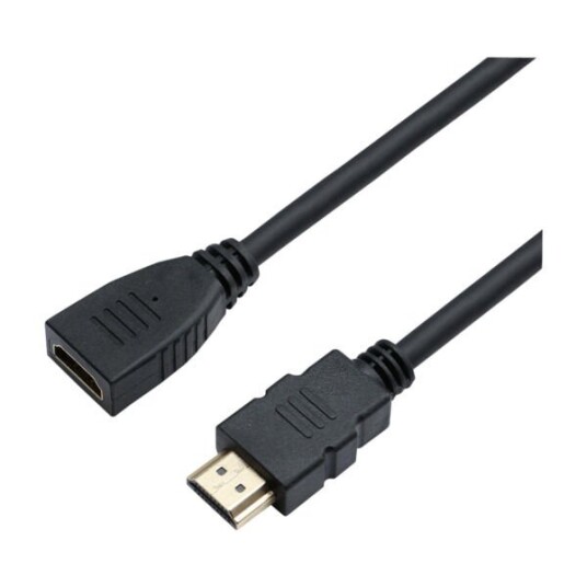 ELETRA HDMI AM - HDMI AF 1.4B 3M KABEL, SVART