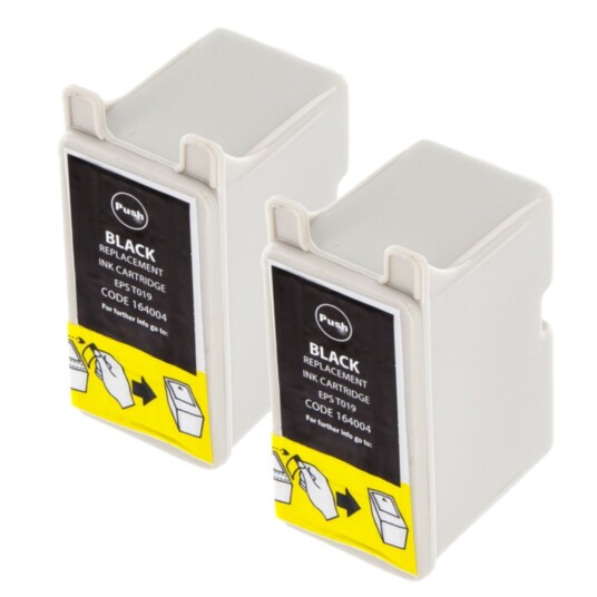 inkClub KEC034-2 Blekkpatron sort 25ml, 2pk
