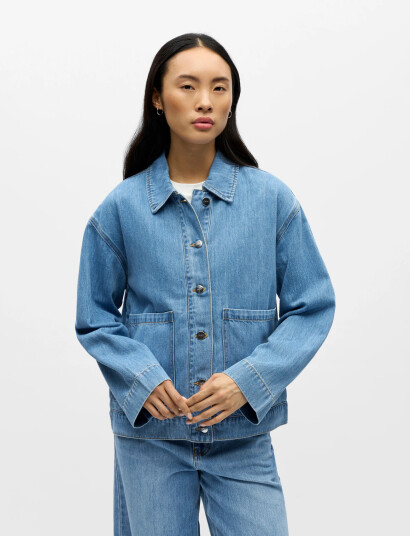 Object Objrosie Re L/S Overshirt Noos Blue S Object Objrosie Re L/S Overshirt Noos Blue S