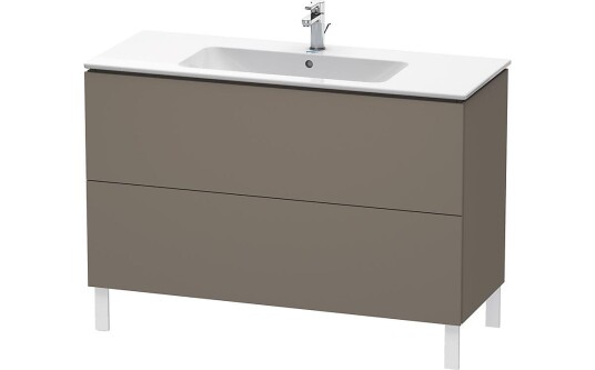 Duravit L-Cube Servantskap m/2 skuffer 1020x704x481 mm Flanellgrå Matt Lakk