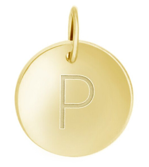 Pan Jewelry, Anheng i forgylt sølv med bokstav P