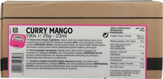 Heinz Karri/mangosaus Dippots 100x25 G