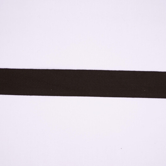 Kraftig bomullsbånd Svart, 30 mm