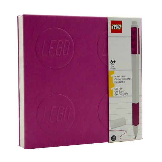 Lego Notisbok med gelpenn lilla 5008306
