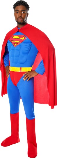 Rubies Costumes Superman Deluxe med muskler kostyme Large 888016L000