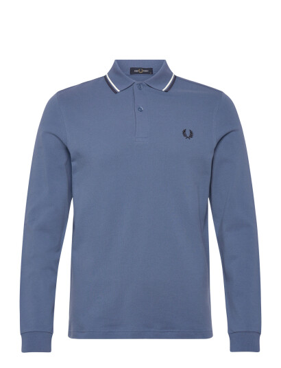 Fred Perry Ls Twin Tipped Fp Shirt Blue XXXL