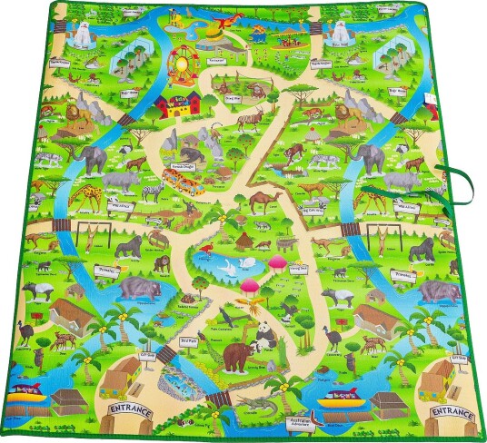Smily Play Leketeppe 120x100 cm Zoo