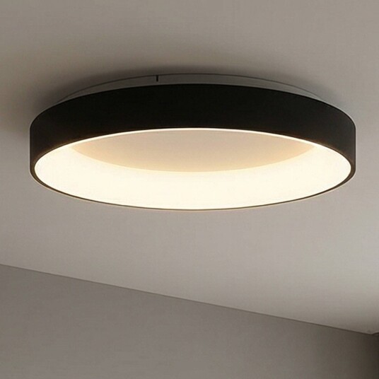 Mantra Iluminación LED-taklampe Niseko II, dimbar, Sort, Stue / spisestue, Aluminium, Moderne