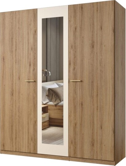 Garderobe Vertina 3 Dører 1 Speil -